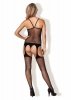 Bodystocking z Gorsetem Czarny L/XL Kiss Me